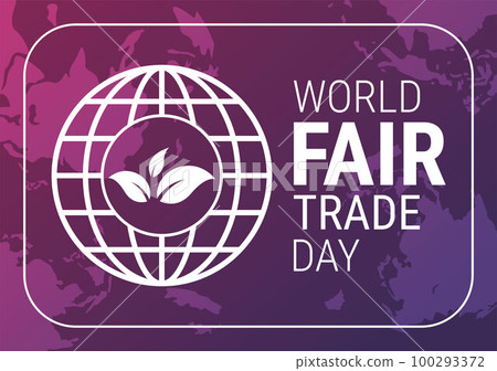 World Fair Trade Day Illustration with Scales Digitally, Climate Justice and Planet Economic in Flat Cartoon Hand Drawn for Landing Page Templates 100293372