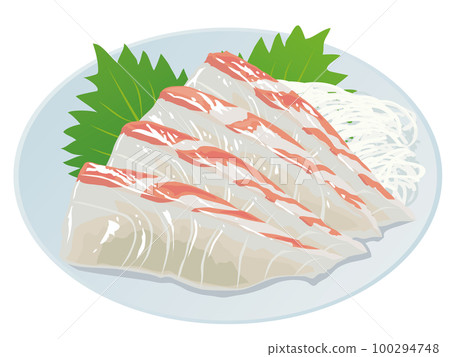 Snapper sashimi 100294748
