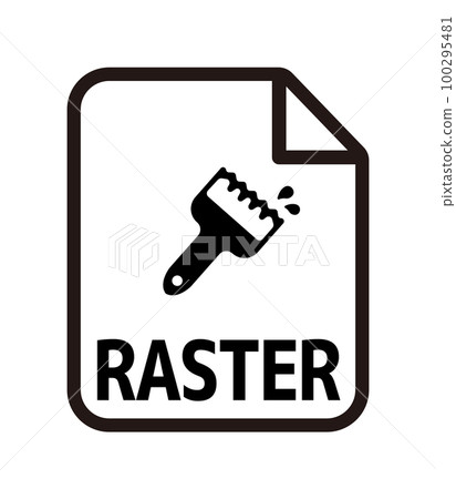 文件格式矢量圖標說明/光柵，光柵 100295481