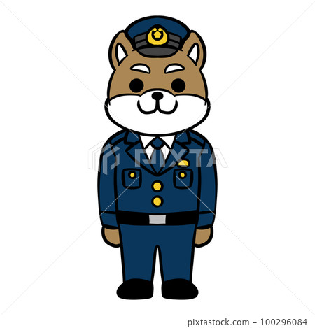 Illustration of a policeman Illustration of a policeman 100296084