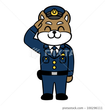 Illustration of a policeman Illustration of a policeman 100296111