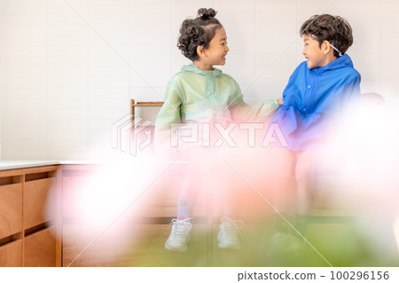 兒童生活方式廚房食物對話 100296156