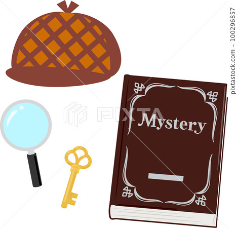懸疑小說、放大鏡、鑰匙和推理 懸疑小說、放大鏡、鑰匙和推理 100296857