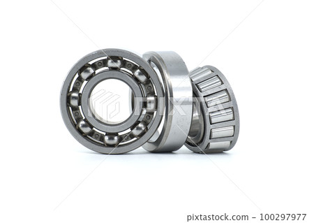 Various bearings isolated on white background 100297977