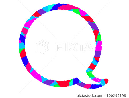 colorful circular speech bubbles 100299198