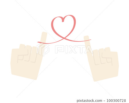 命運圖像插圖的紅線 100300728