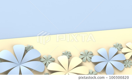 Soft yellow/blue flower Soft yellow/blue flower 100300820