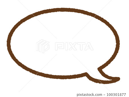 棕色簡單語音氣泡素材 100301877