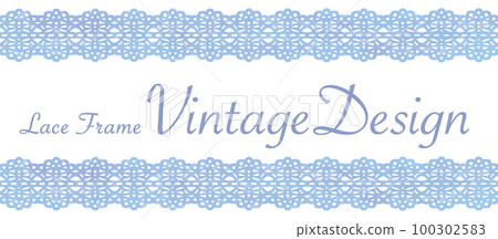 設計採用仿古蕾絲材質。水彩風格，矢量素材 100302583
