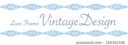 設計採用仿古蕾絲材質。水彩風格，矢量素材 100302586