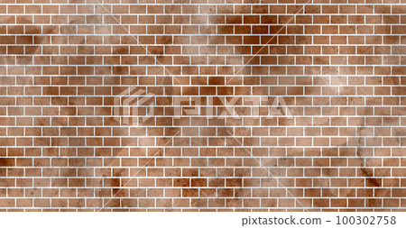 Brick wall watercolor illustration background Brick wall watercolor illustration background 100302758