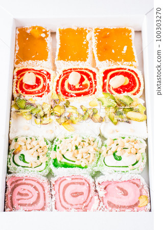 Traditional Turkish Delight in a box Traditional Turkish Delight in a box 100303270