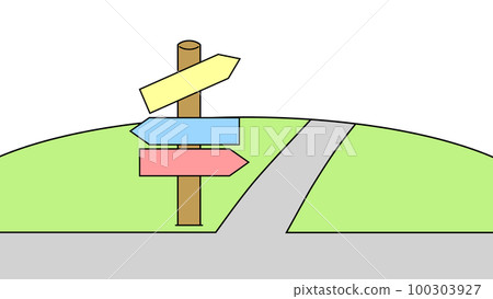 Crossroads and signboards (information boards) 100303927