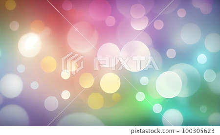 A pastel rainbow gradient with circular bokeh lights, adding a playful and whimsical touch to your artwork, Generative AI, illustration A pastel rainbow gradient with circular bokeh lights, adding a playful and whimsical touch to your artwork, Generative AI, illustration 100305623