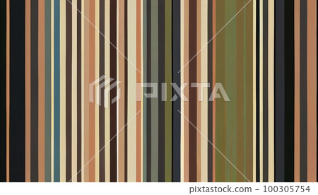 A striped pattern in muted colors, with thin and thick stripes alternating, Generative AI, illustration 100305754