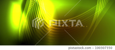 Techno neon wave lines, dynamic electric motion, speed concept. Templates for wallpaper, banner, background, landing page, wall art, invitation, prints Techno neon wave lines, dynamic electric motion, speed concept. Templates for wallpaper, banner, background, landing page, wall art, invitation, prints 100307350