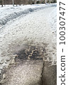 雪路，融雪，融雪路，融雪路，瀝青水坑 100307477