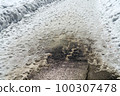 雪路，融雪，融雪路，融雪路，瀝青水坑 100307478