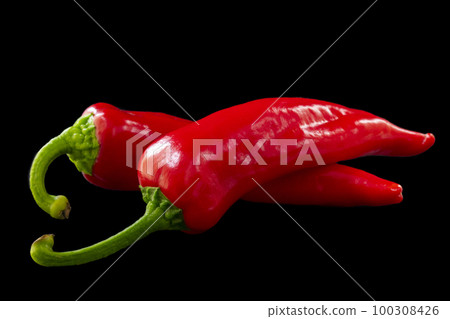sweet pepper, water pepper, colored pepper, red sweet pepper, black background, bell pepper, fruit bell pepper, colorful bell pepper, red bell pepper, 100308426