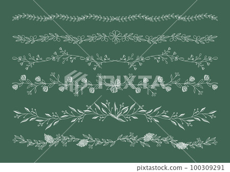 美麗的線條畫植物線花簡單,線條畫,白線,自然 美麗的線條畫植物線花簡單,線條畫,白線,自然 100309291