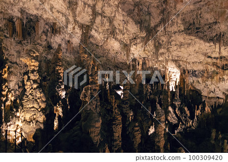 Stalactite mineral formation Stalactite mineral formation 100309420