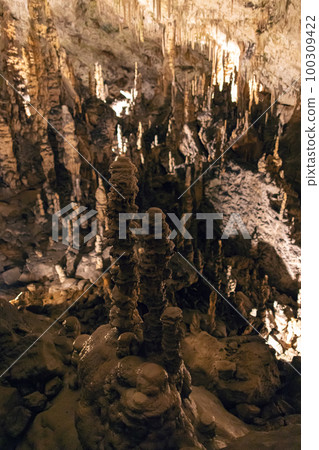Stalactite and stalagmite Stalactite and stalagmite 100309422