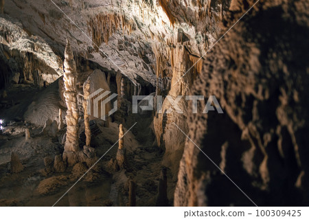 Stalactite and stalagmite Stalactite and stalagmite 100309425