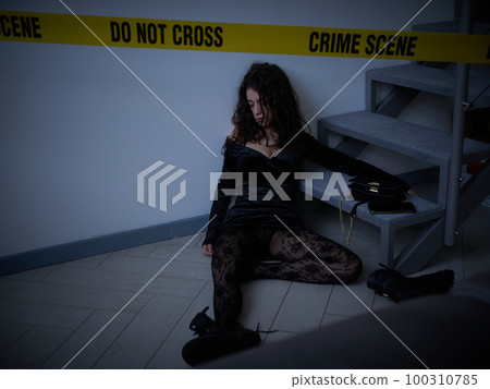 young woman lying dead on the floor after rape young woman lying dead on the floor after rape 100310785