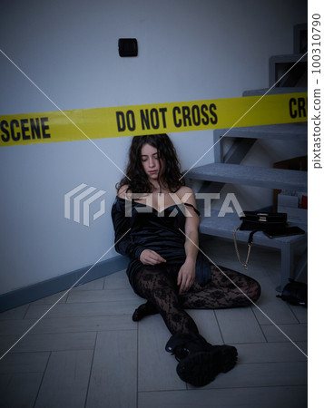 young woman lying dead on the floor after rape young woman lying dead on the floor after rape 100310790