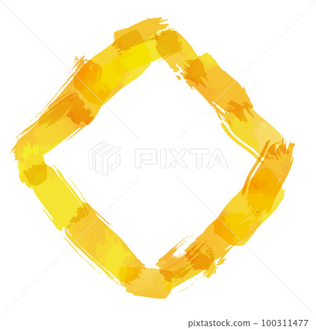 orange watercolor brush background material illustration 100311477