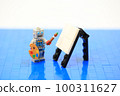 robot paint on the board and play the artist as like as human 100311627