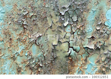 Flaking paint from the metal surface 100312851