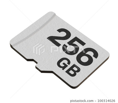 Memory card with 256 GB capacity, MicroSD flash storage disc Memory card with 256 GB capacity, MicroSD flash storage disc 100314026