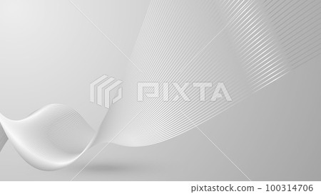 Gray white smooth twisted wave abstract lines texture texture background 100314706