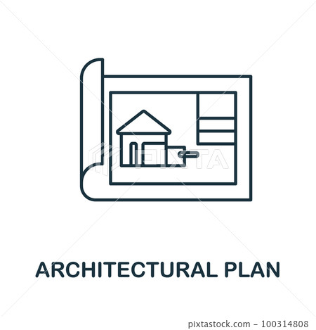 Steamroller line icon. Simple element from construction collection. Creative Steamroller outline icon for web design, templates, infographics and more 100314808