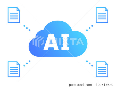 AI聊天插畫素材 AI聊天插畫素材 100315620