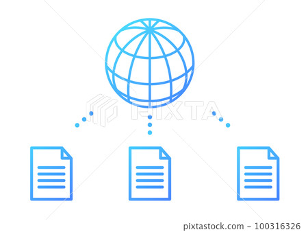 internet illustration 100316326