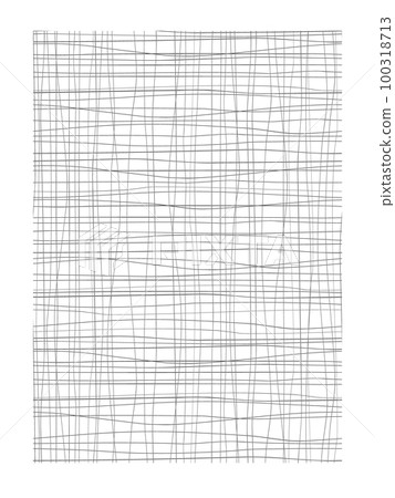 Hand drawn line art freehand grid vector outline texture. Abstract threads vector background. Background texture for banner, card, poster, identity, web design 100318713