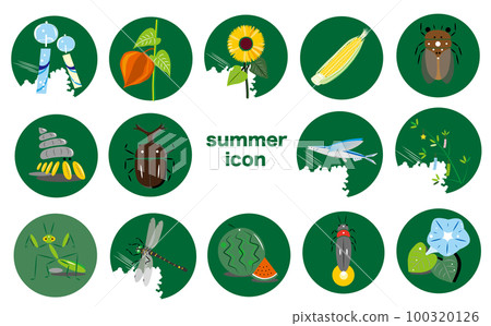 夏天圖標集 夏天圖標集 100320126