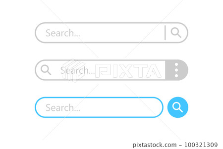 Search bar in flat style. Website address vector illustration on isolated background. Internet link sign business concept. Search bar in flat style. Website address vector illustration on isolated background. Internet link sign business concept. 100321309