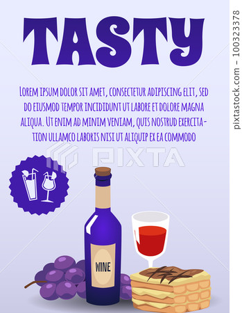 Banner about tasty Italian food fat style, vector illustration Banner about tasty Italian food fat style, vector illustration 100323378