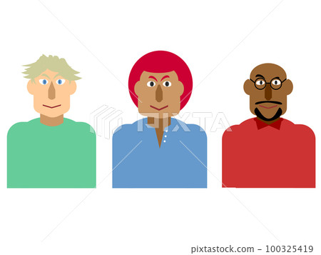 Diverse male threesome 100325419