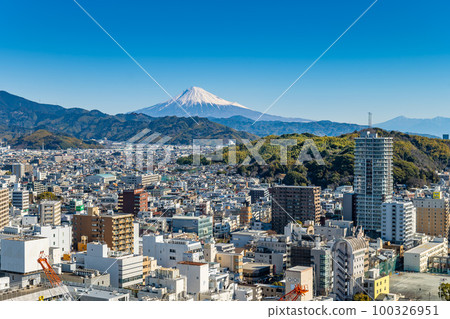 View of Shizuoka city and Mt.Fuji 100326951