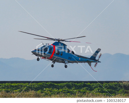 police helicopter taking off 100328017