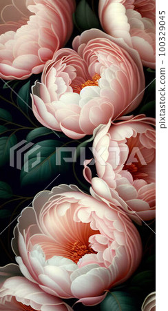 a close up of a bunch of pink flowers,light colored flower pattern wallpaper,pink rose petals 100329045