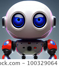 Cute sad little robot, highly detailed and photo realistic, Generative AI 100329064