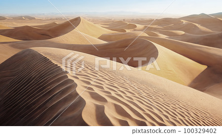 Desert sand dunes background material 100329402