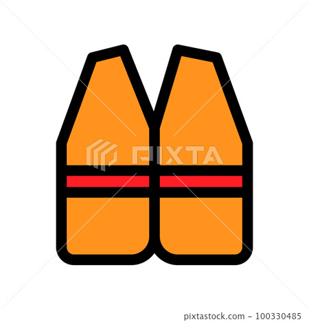 Work robe line icon isolated on white background. Black flat thin icon on modern outline style. Linear symbol and editable stroke. Simple and pixel perfect stroke vector illustration. 100330485