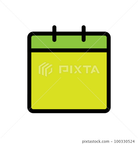 Calendar line icon isolated on white background. Black flat thin icon on modern outline style. Linear symbol and editable stroke. Simple and pixel perfect stroke vector illustration. 100330524