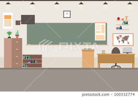 School classroom interior 100332774
